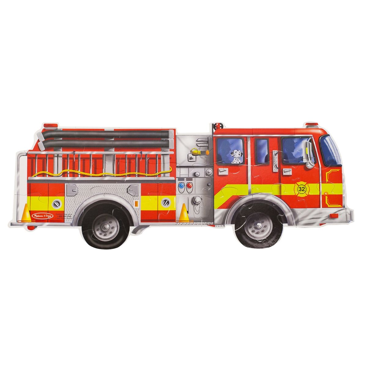 MELISSA & DOUG - Melissa & Doug Puzzle Camión de Bomberos 24 Piezas