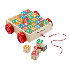 MELISSA & DOUG - CLASSIC ABC BLOCK CART