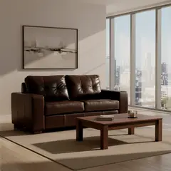 ROSEN - Sofá 2 Cuerpos Cuero Salerno