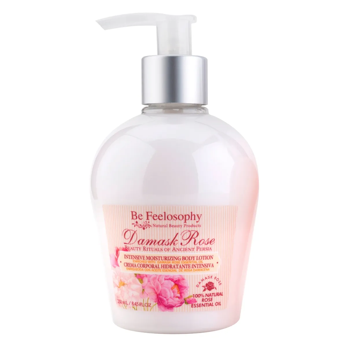 BE FEELOSOPHY - Crema Corporal Hidratante Intensiva Damask Rose 250 ml Be Feelosophy