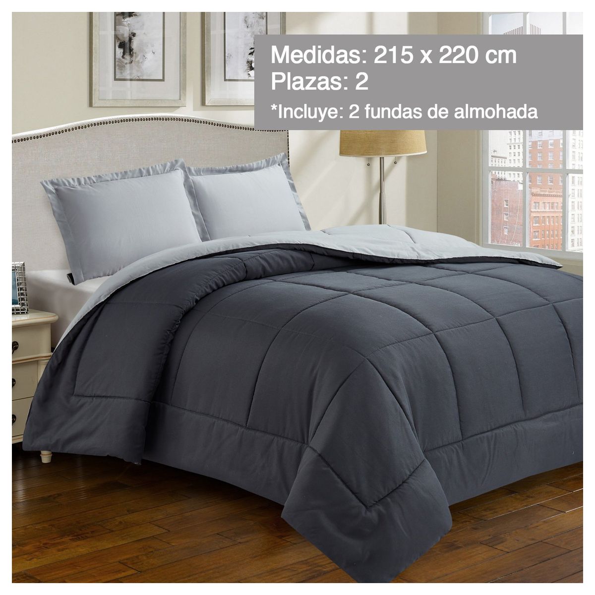 NOVAHUS - Plumón Reversible Marnie 2 Plazas