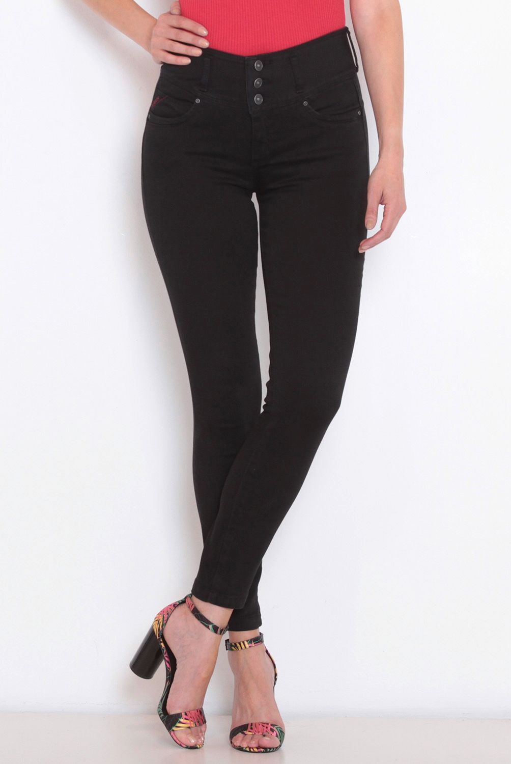 WADOS - Jeans Mujer Skinny Tiro Alto Algodón Wados