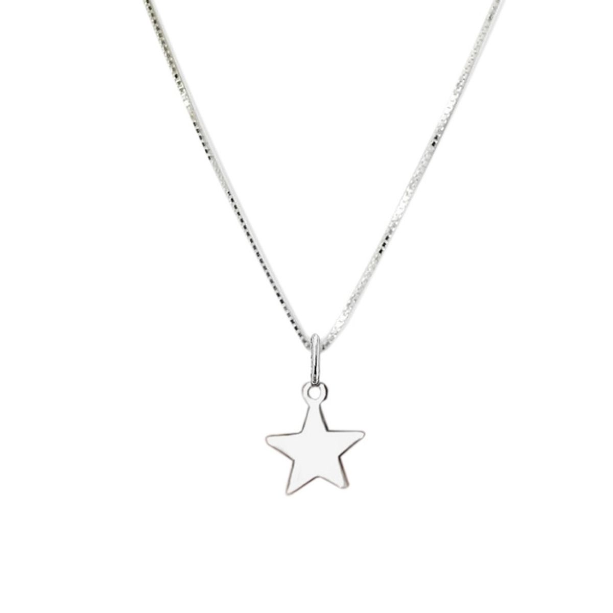 COGGIOLA - Collar Estrella Lisa Plata Fina 925