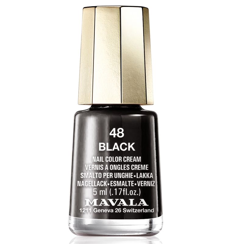 MAVALA - Esmalte de Unas MiniColor 48 Black 5ml Mavala