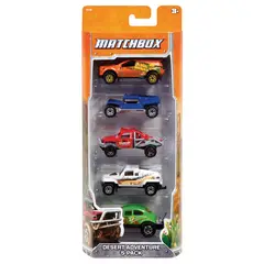 MATCHBOX - Auto de Juguete Paquete de 5