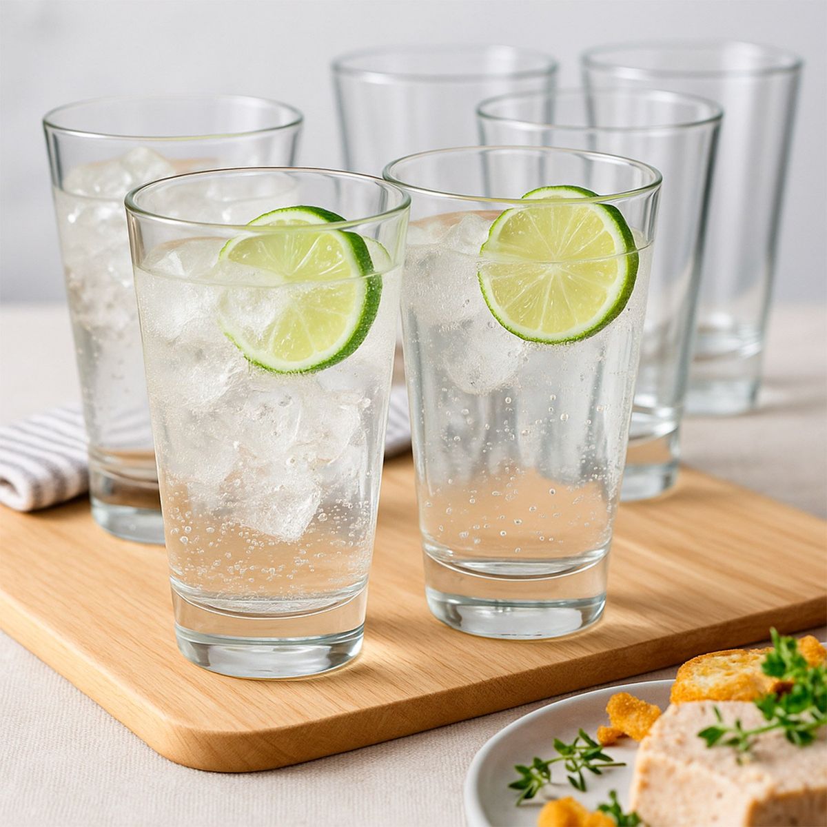 MICA - Set 6 Vasos Altos Vidrio Mica London 400 ml