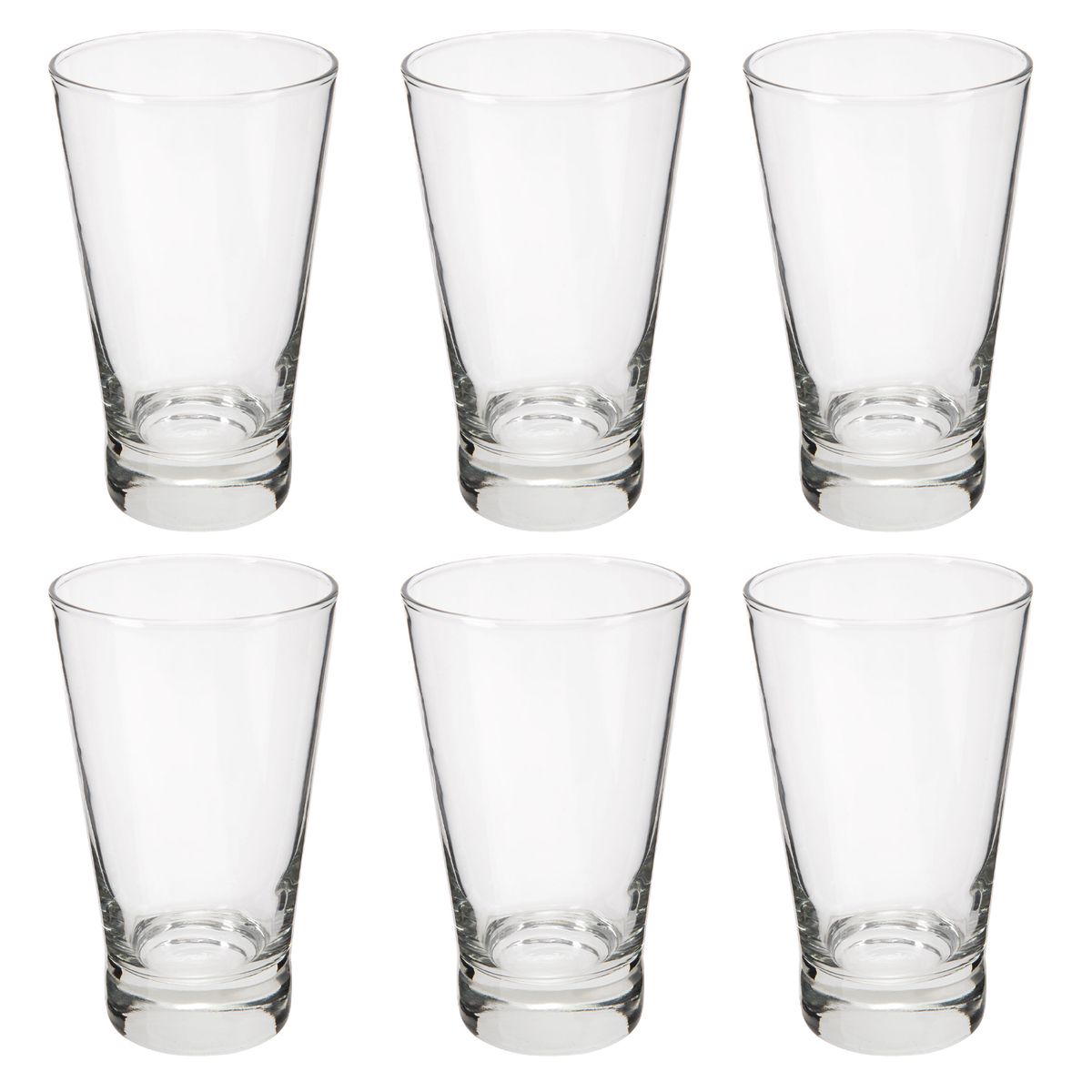 MICA - Set 6 Vasos Altos Vidrio Mica London 400 ml
