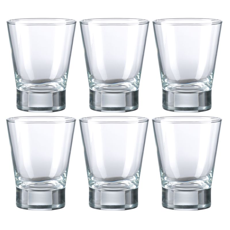 MICA - Set 6 Vasos Vidrio Bajo 347 ml London Mica