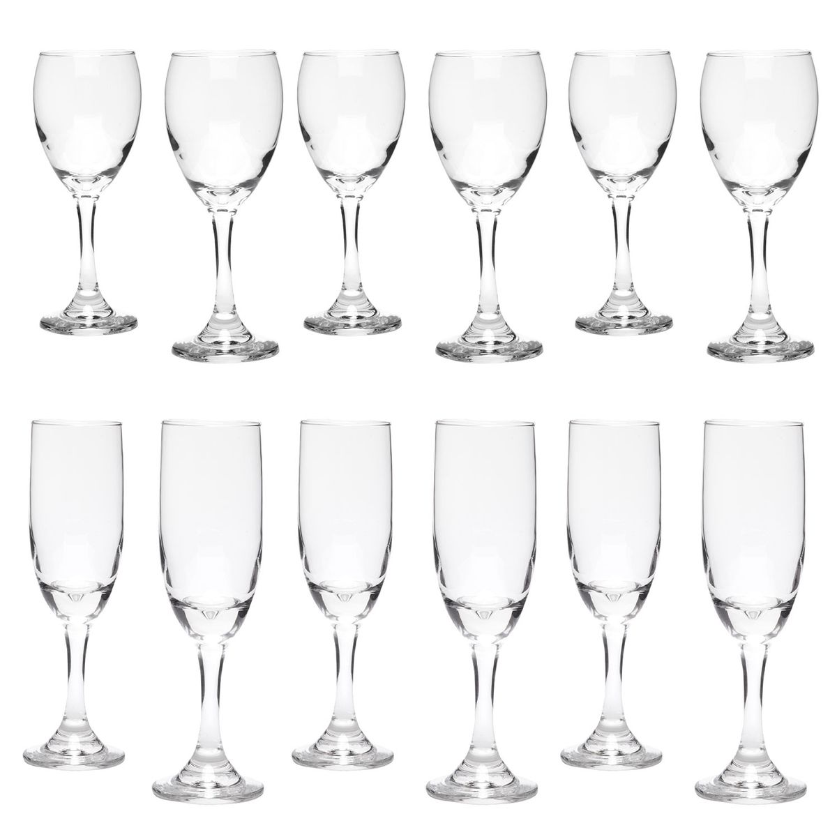 MICA - Set 12 Copas Vidrio Versalles Mica