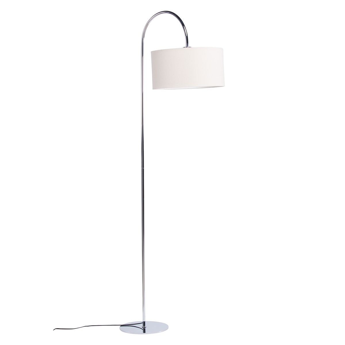 DISEÑO 3 - Lámpara De Pie Curva Cromo Diseño 3