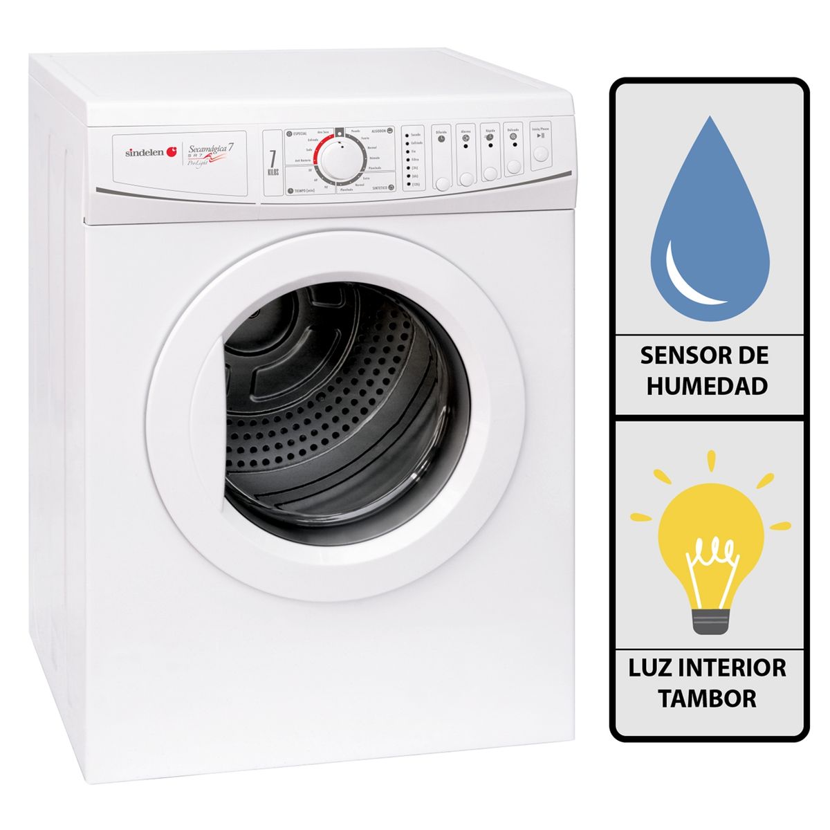 SINDELEN - Secadora Eléctrica 7 kg SR-7BL
