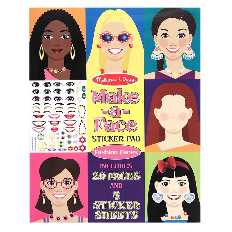 MELISSA & DOUG - Melissa & Doug Pad Stickers Caras Nina