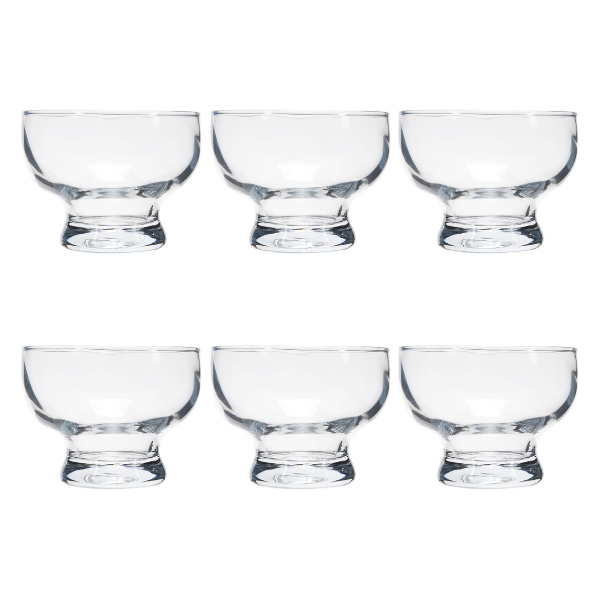 MICA - Set de Copas Helado Mica Vidrio 6 Unidades