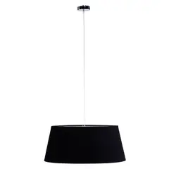 DISEÑO 3 - Lámpara Colgar Tela 60 x 50 x 25 cm Negro