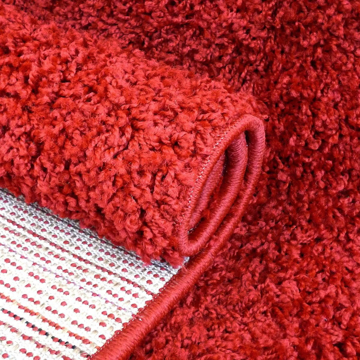 IDETEX - Bajada De Cama Rojo Shaggy Idetex