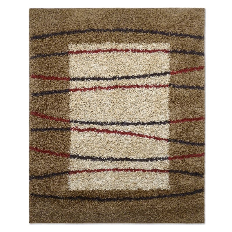 IDETEX - Alfombra Shaggy Moma Caramelo 150x200 Cm Idetex