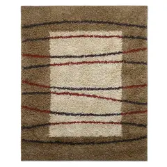 IDETEX - Alfombra Shaggy Moma Caramelo 150x200 Cm