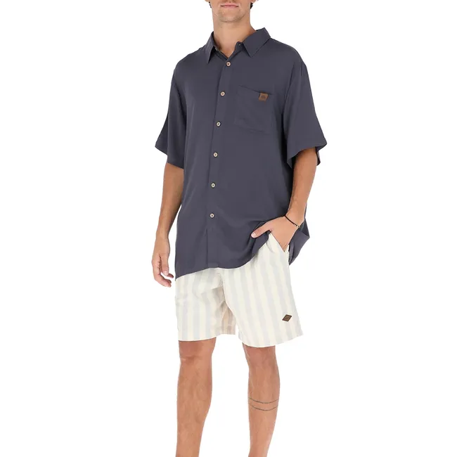 BUFFALO CHILE - Short Llaima Lineas Gris Hombre