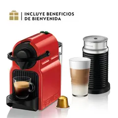 NESPRESSO - Cafetera con Cápsula Inissia C40 y Espumador de Leche