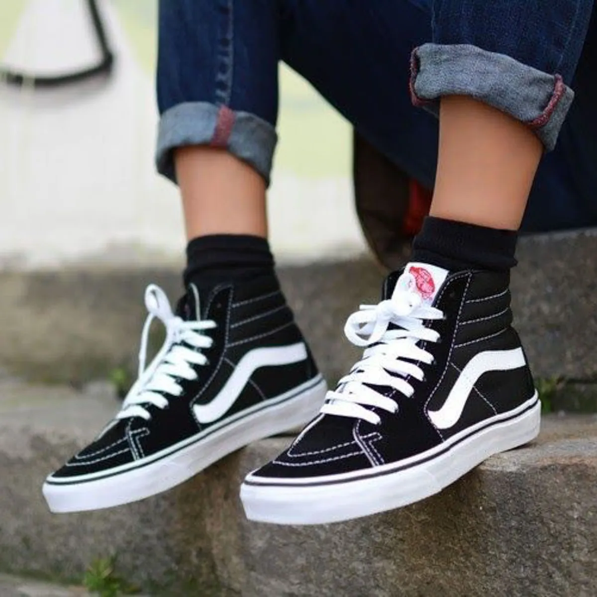 VANS - Sk8 Hi Zapatilla Urbana Mujer Negro Vans