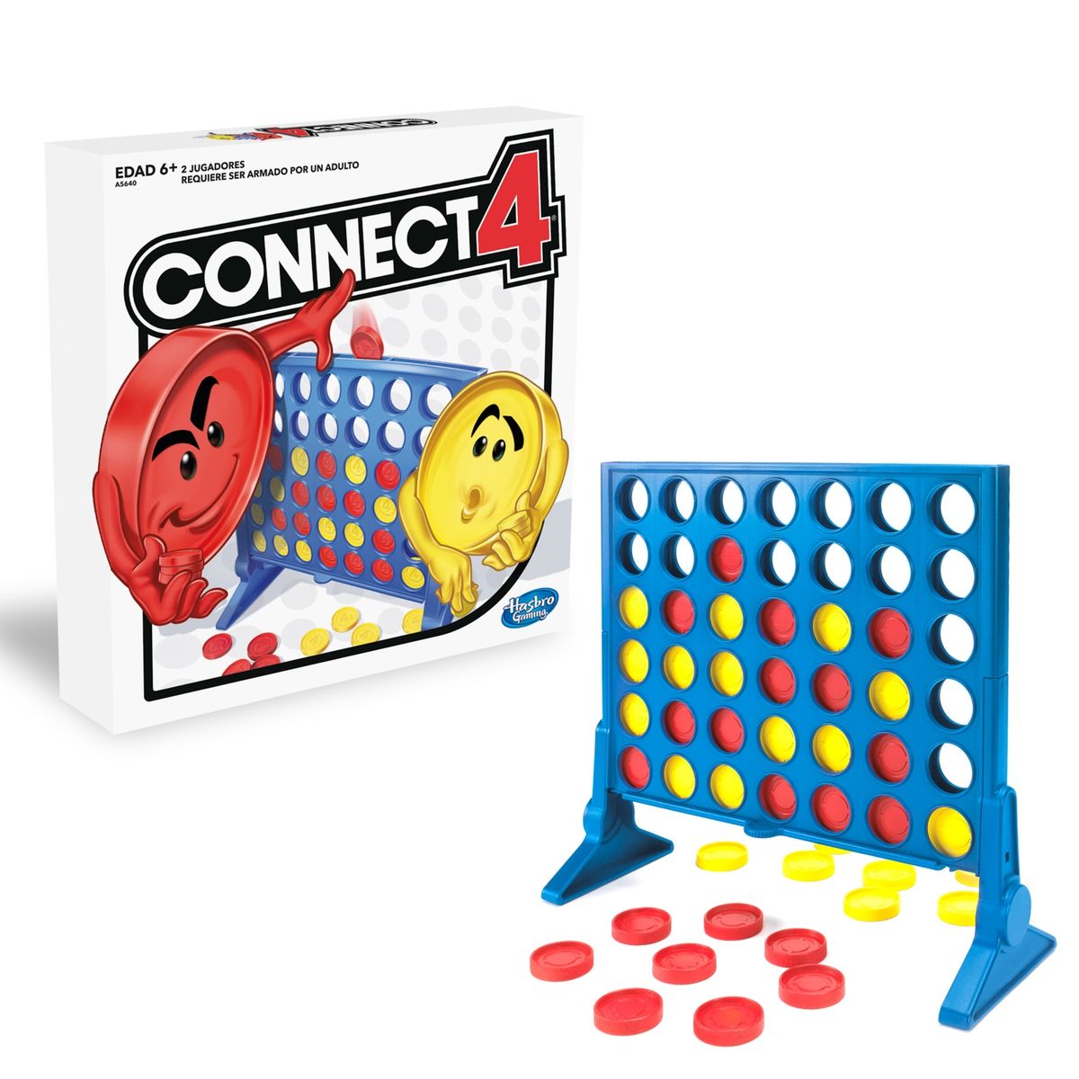 HASBRO GAMING - Juego de Mesa Conecta 4 Grilla