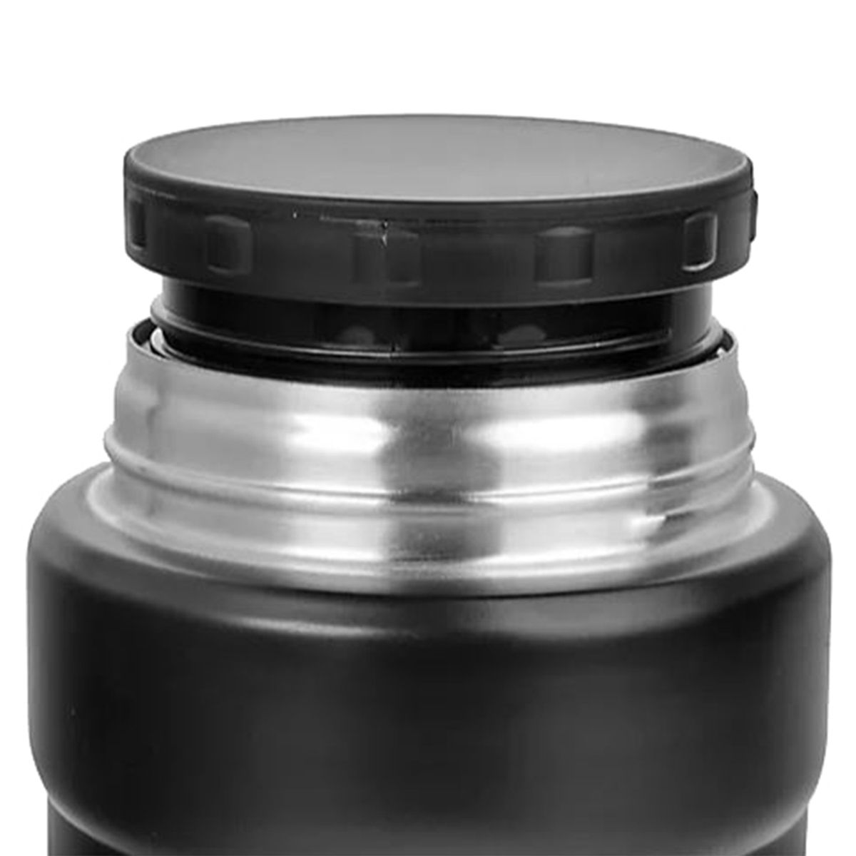 THERMOS - Termo Comida Negro Acero Inoxidable 710 Ml King Thermos