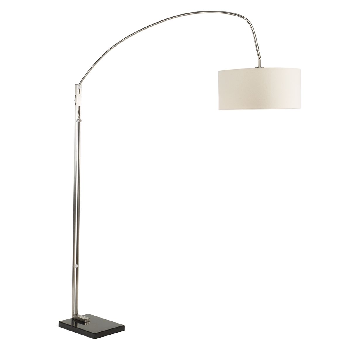 DISEÑO 3 - Lámpara De Pie Curva Base Mármol Diseño 3