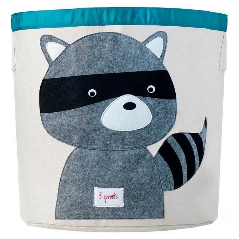 BLUE - Contenedor Juguetes Mapache 3 Sprouts Blue