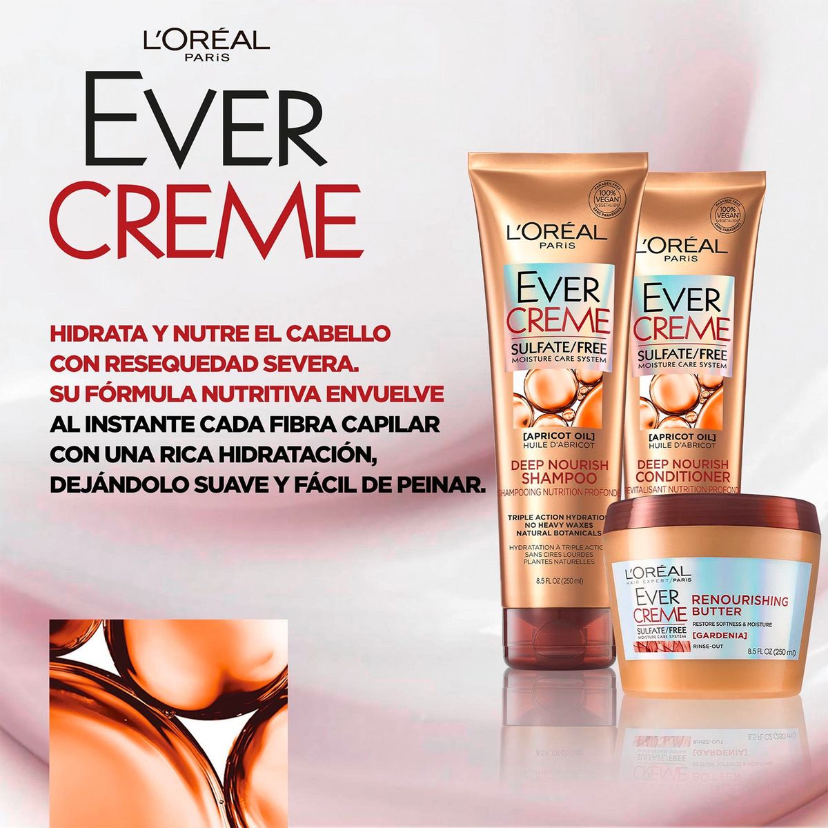 HAIR EXPERTISE - Set Evercreme Deep Nourish Shampoo 250 Ml Hair Expertise