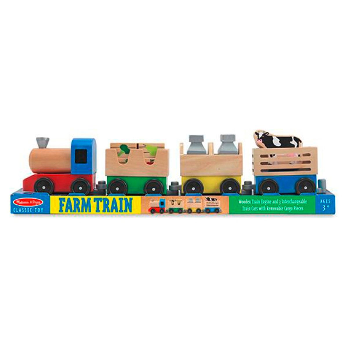 MELISSA & DOUG - Melissa & Doug Tren de Madera Granja