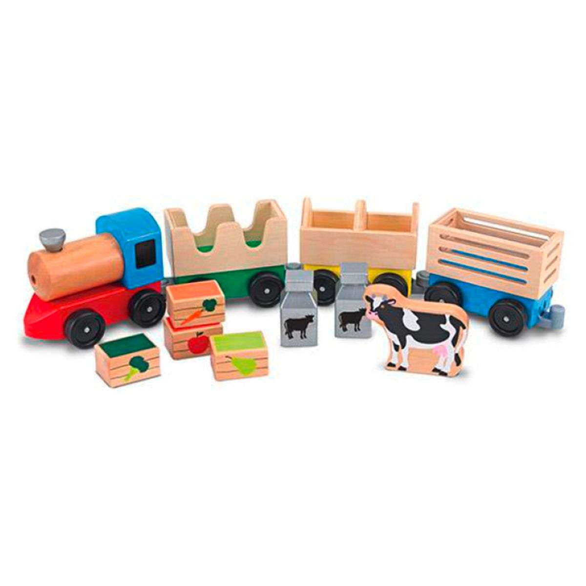 MELISSA & DOUG - Melissa & Doug Tren de Madera Granja