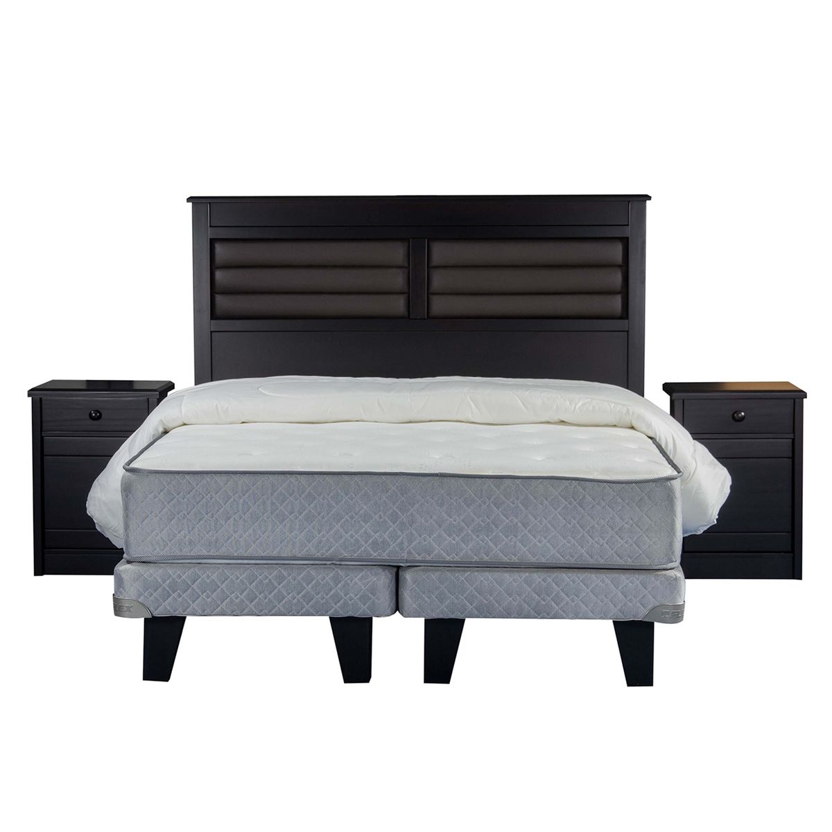 FLEX - Cama Eurpea Gri Adapta 6 2 Plazas base Dividida