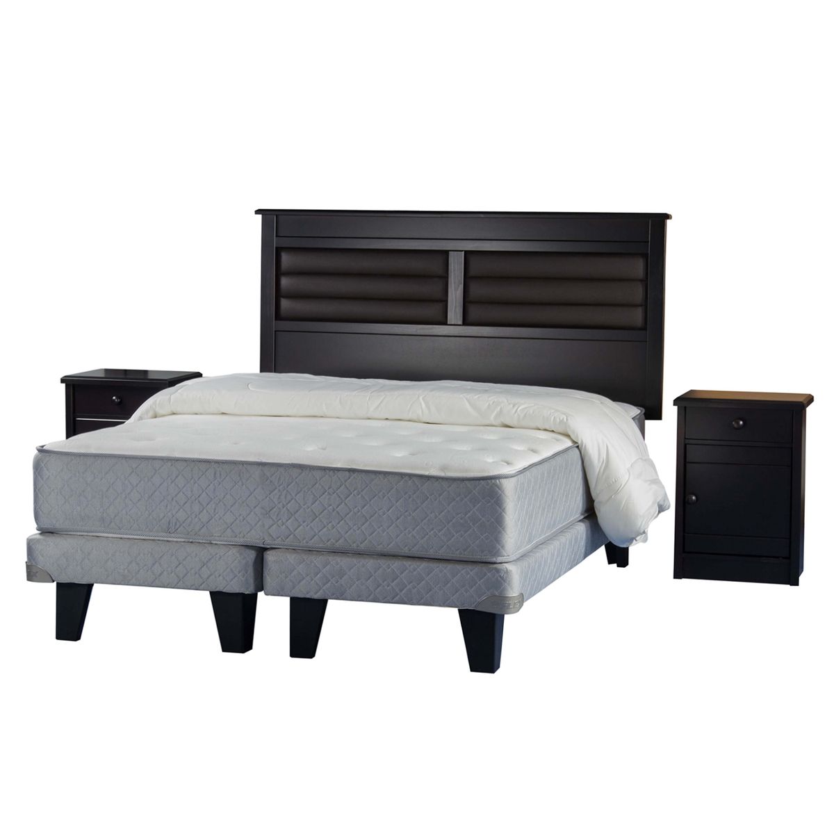 FLEX - Cama Eurpea Gri Adapta 6 2 Plazas base Dividida