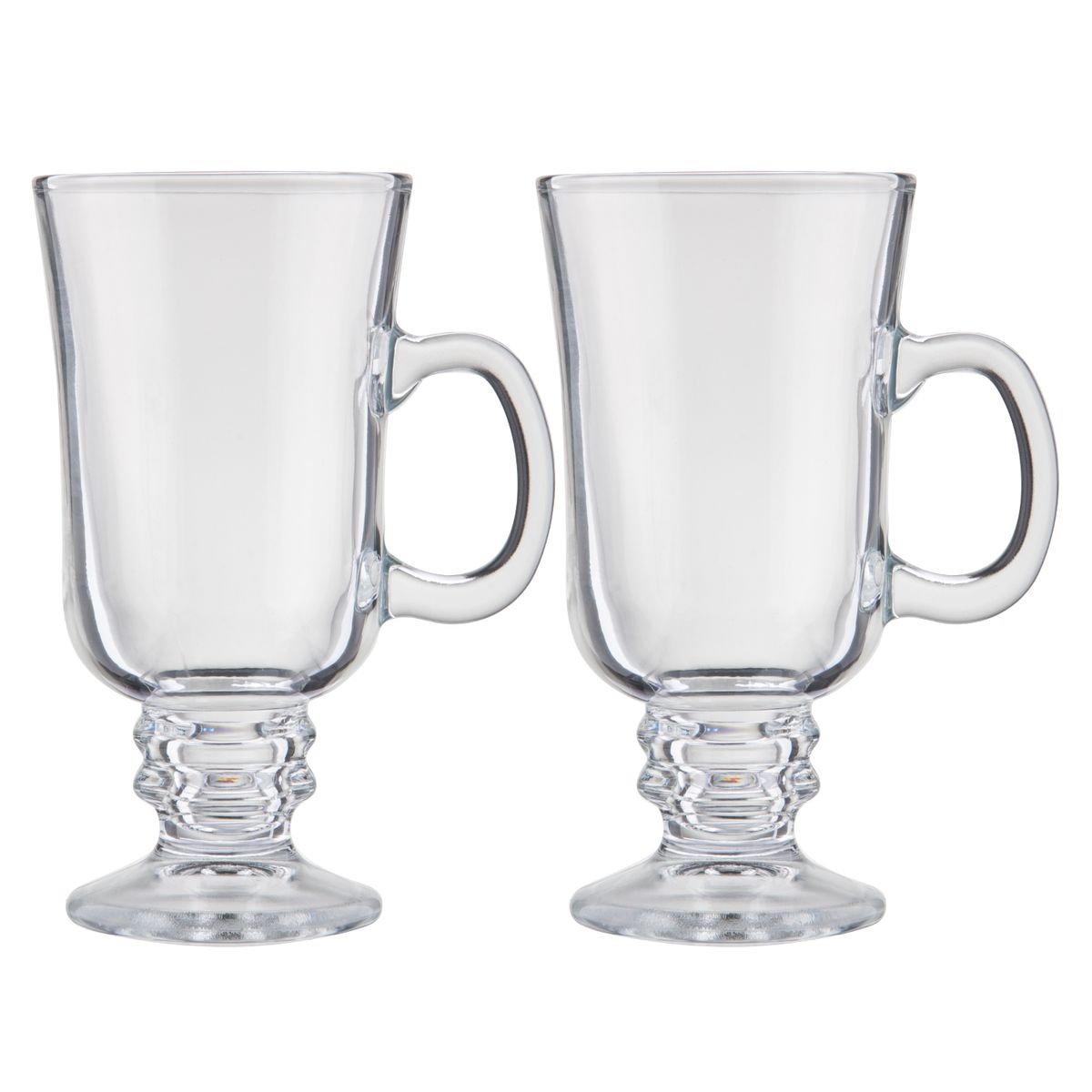 MICA - Set 2 Tazas Vidrio 230 ml Capuchino Mica