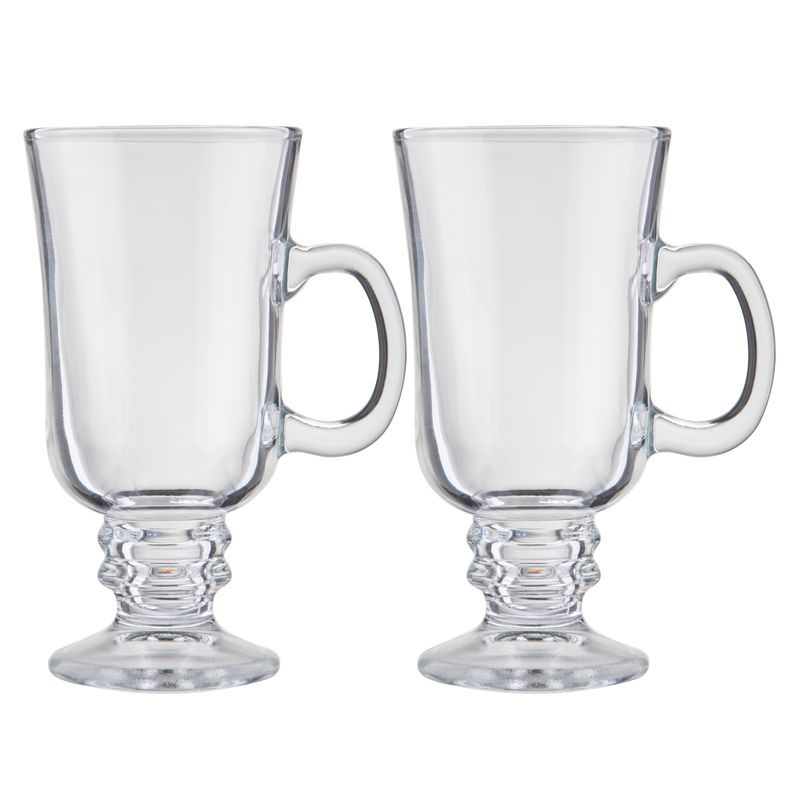 MICA - Pack 2 Tazas Grandes Capuchino Mica Vidrio