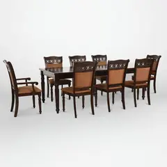 CIC - Juego De Comedor Le Blanc C/Ext 6 Sillas+2 Sitiales
