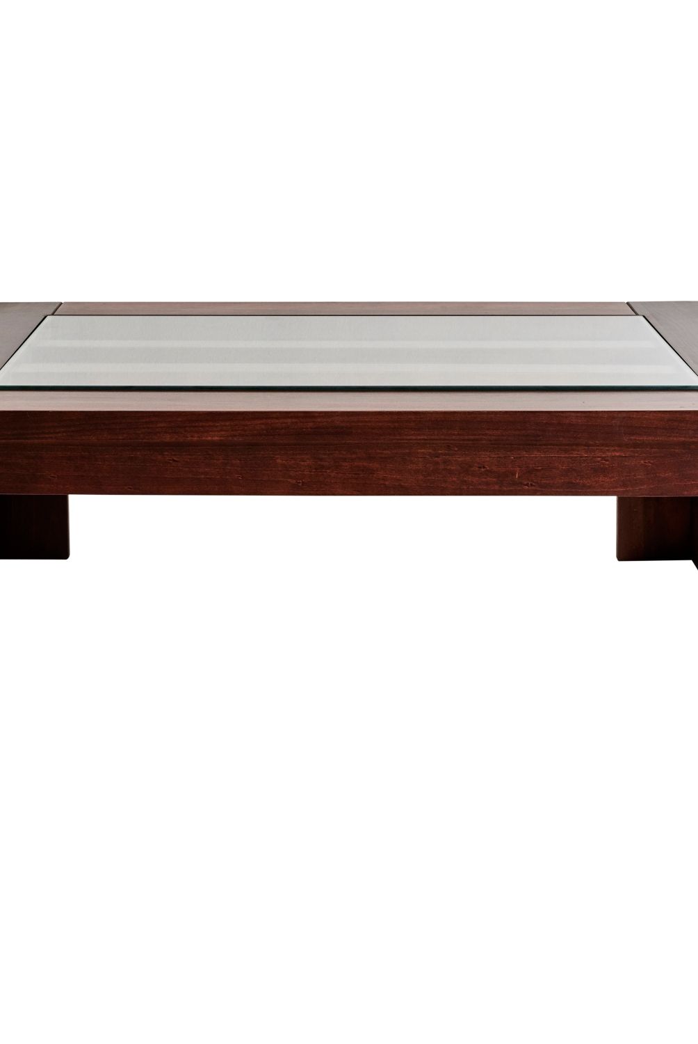 MAGASA - Mesa De Centro Sisal Vidrio Rectangular Magasa