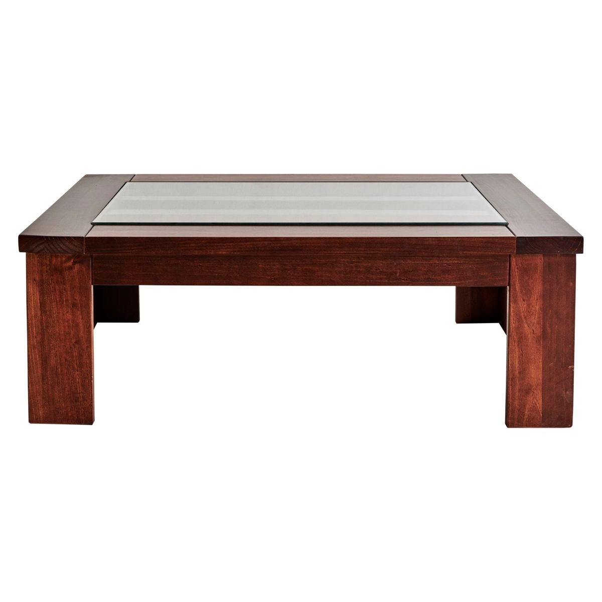 MAGASA - Mesa De Centro Sisal Vidrio Rectangular Magasa