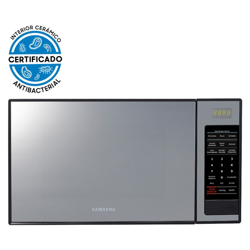 SAMSUNG - Microondas Espejado Con Esmalte Cerámico 32 L ME0113MB1/XZS