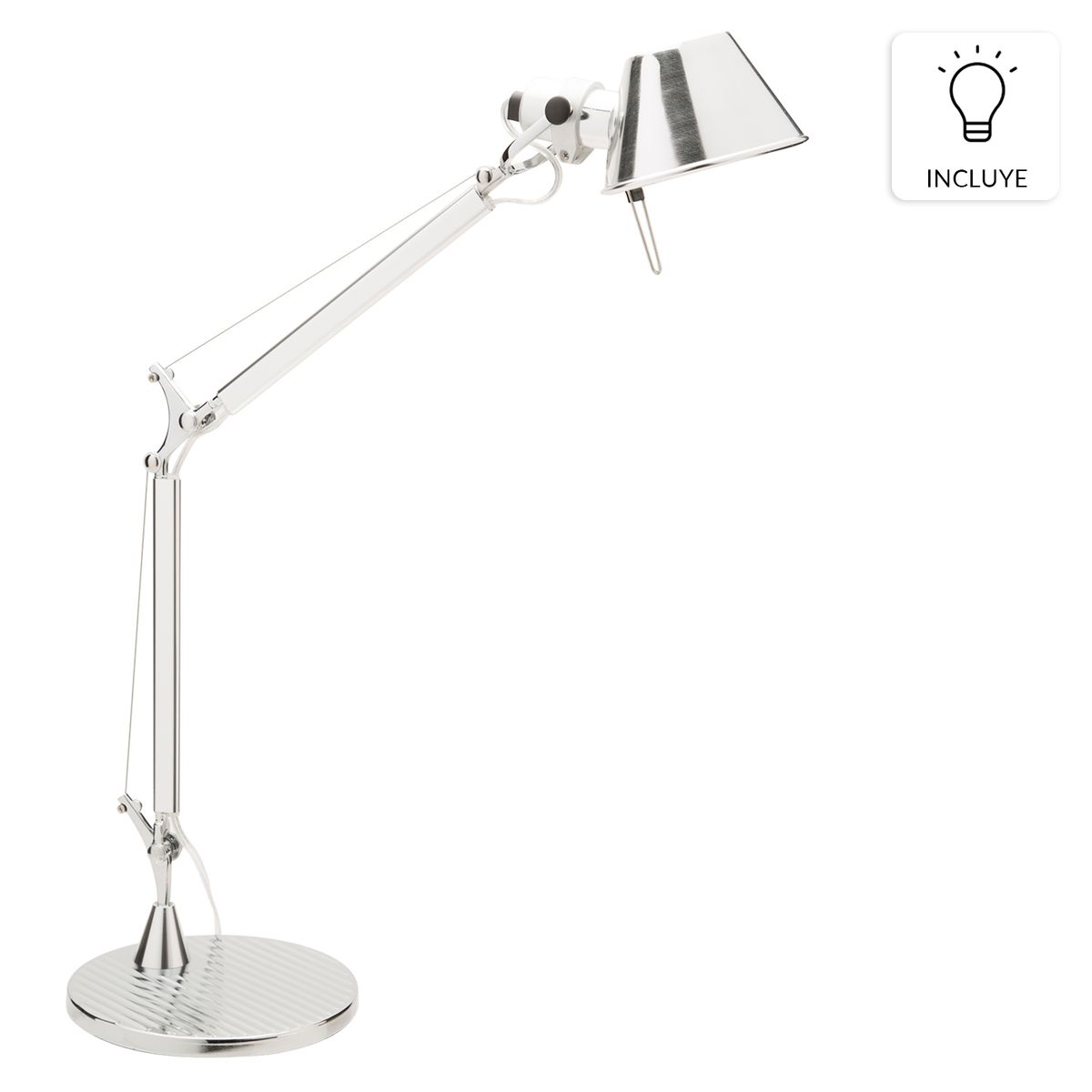 DISEÑO 3 - Lámpara Micro Tol/Led Cromo Diseño 3