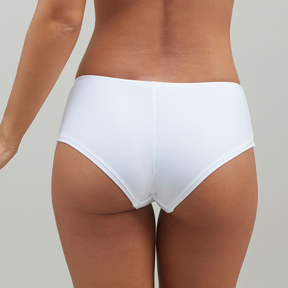 FLORES - Pantaleta De Microfibra Con Encaje Mujer Flores