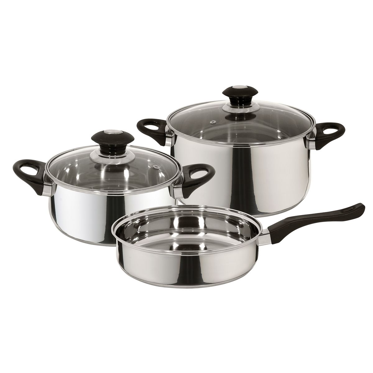 FANTUZZI - Batería De Cocina Acero Inoxidable Corazza 5 Piezas Fantuzzi