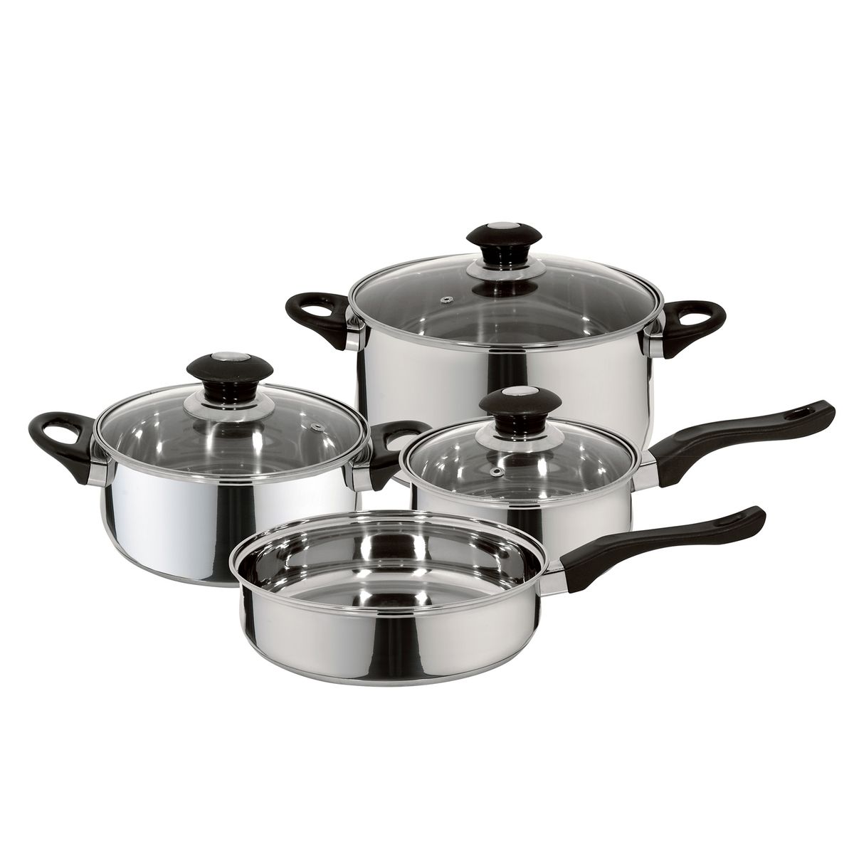 FANTUZZI - Batería De Cocina Acero Inoxidable Corazza 7 Piezas Fantuzzi