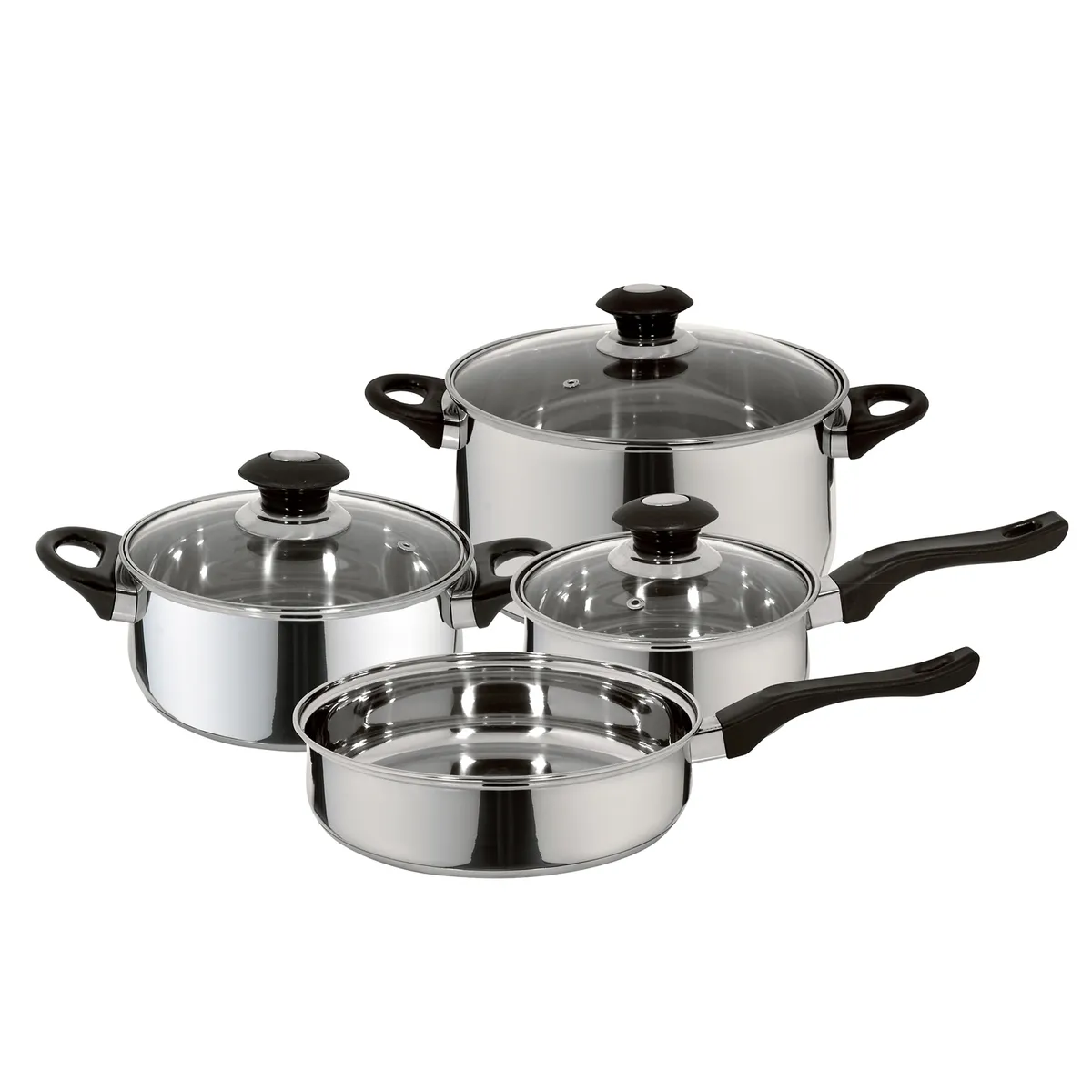 FANTUZZI - Batería De Cocina Acero Inoxidable Corazza 7 Piezas Fantuzzi