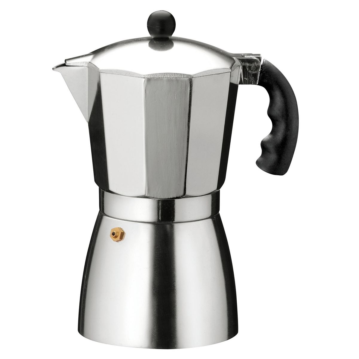 FANTUZZI - Cafetera Express Luna 9 Tazas Aluminio Fantuzzi