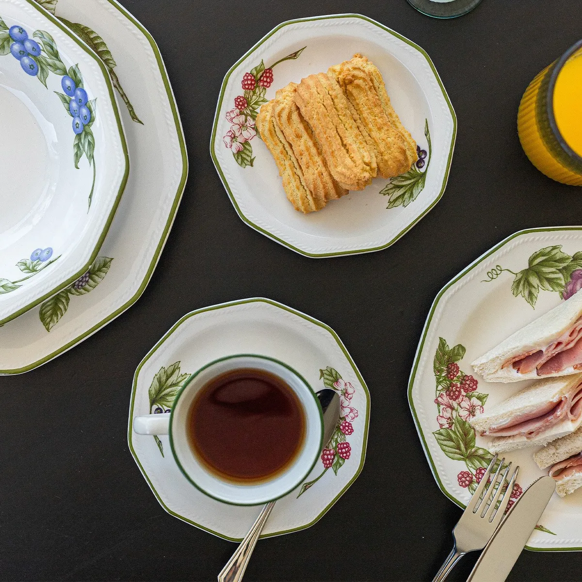 QUEENS - Juego De Vajilla Cerámica 30 Piezas Orchard Queens