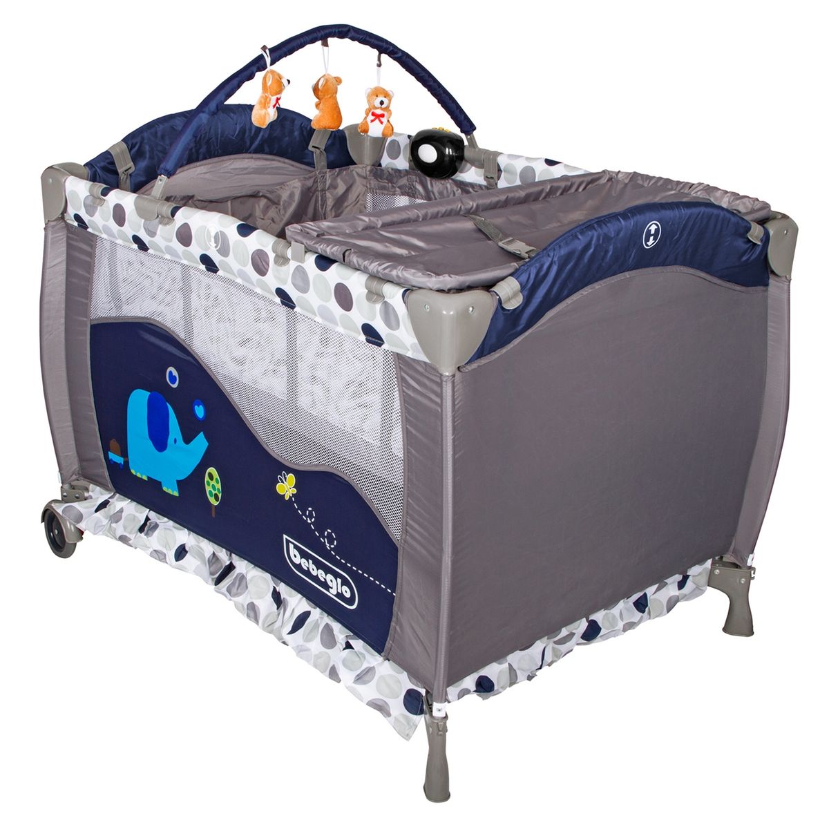 BEBEGLO - Bebeglo Cuna Corral Con Vibrador Musical