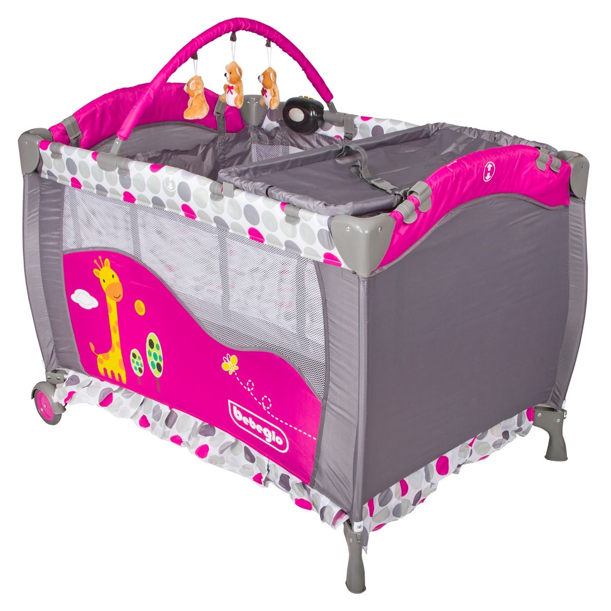 BEBEGLO - Bebeglo Cuna Corral Con Vibrador Musical