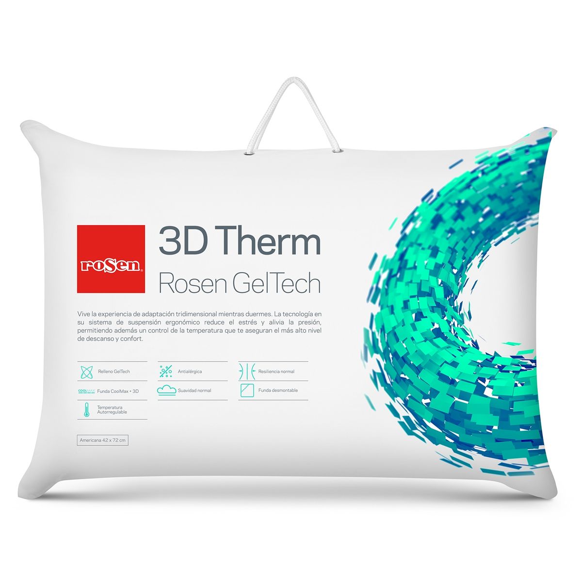 ROSEN - Almohada 3D Therm Geltech Americana