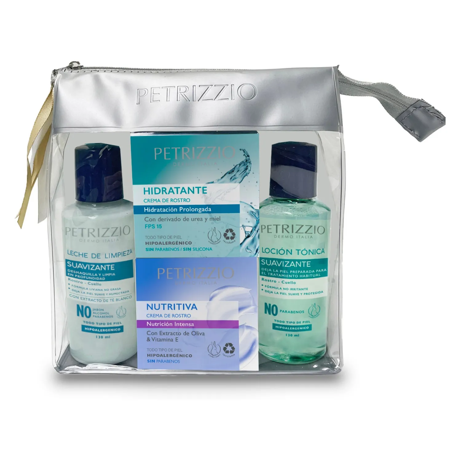 PETRIZZIO Set Crema Nutritiva + Crema Hidratante + Leche De